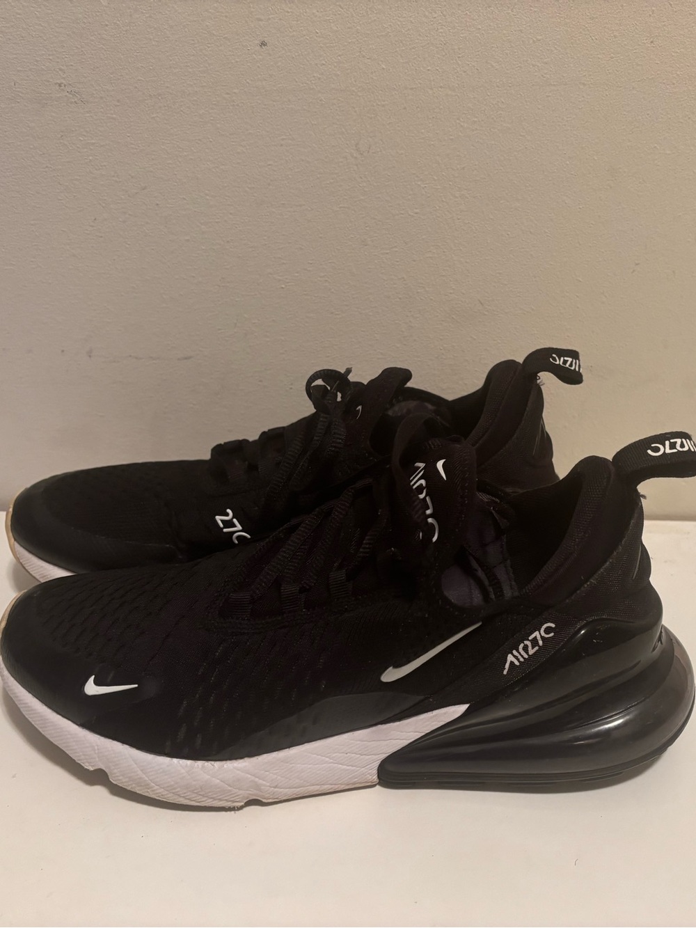 Nike Kids Black and White Air Max 270 Sneakers